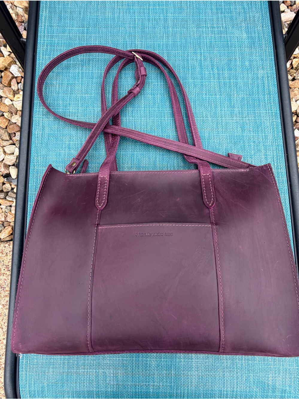 Portland Leather Oversized Larkspur Lola Tote - Picture 7 of 9